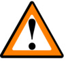 Black Orange Warning 1 Clip Art