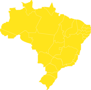 Mapa Brasil Estados Clip Art at  - vector clip art online, royalty  free & public domain