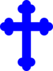 Royal Blue Cross Clip Art