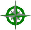 Green Compass Clip Art
