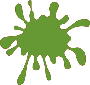 Green Splat Clip Art