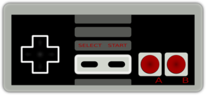 Game Console 8-bit Controller Clip Art