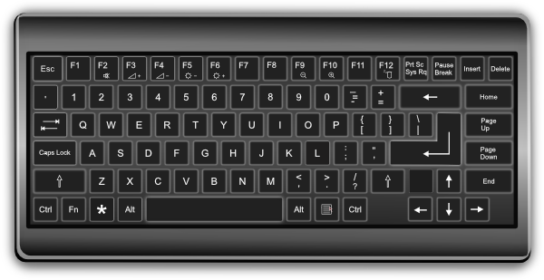 Black Keyboard Clip Art at Clker.com - vector clip art online, royalty