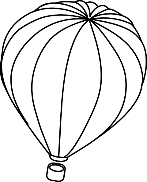 Image 40 of Hot Air Balloon Outline Clipart