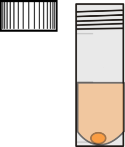 Test Tube With Cap And Water Clip Art