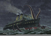Squid Attacks Ship Image