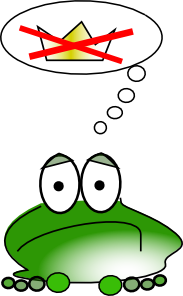 Sad Frog  Clip Art