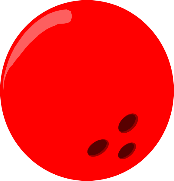 Bowling Ball - Red Clip Art at Clker.com - vector clip art online