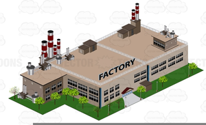 Factory Building Clipart Image
