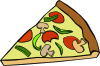 Pepperoni Pizza Slice Clip Art
