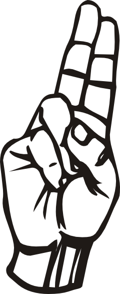 Download Sign Language U Clip Art at Clker.com - vector clip art ...