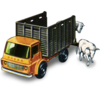 Cattle Truck With Cattle Icon Image