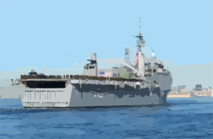 After Leaving Her Berth At Naval Station San Diego, Uss Duluth (lpd 6) Steams Through San Diego Bay On Her Way To Join Elements Of The Uss Tarawa (lha 1) Amphibious Readiness Group (arg) At The Start Of A Scheduled Six-month Deployment. Clip Art