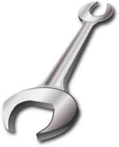 Silver Wrench Clip Art