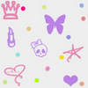 Prince Butterfly Crown Dots Image