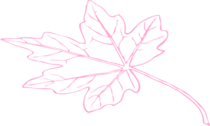 Larger Leaf Lt Pink Clip Art