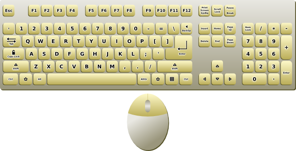 Computer Keyboard And Mouse Clip Art at Clker.com - vector clip art