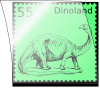 Kuhlo Dino Stamp In Stamp Mount Clip Art