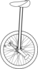 Unicycle Outline Clip Art