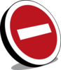 No Entry Sign Clip Art