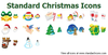 Standard Christmas Icons Image