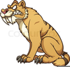Saber Tooth Tiger Clipart Image
