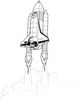 Shuttle Takeoff Clip Art