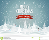 Merry Christmas Happy New Year Banner Clipart Image
