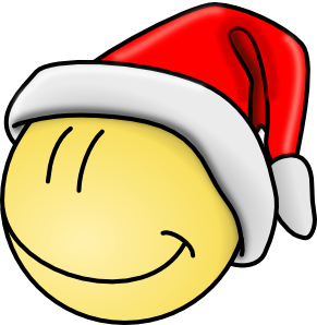 Smiley Santa Face Clip Art
