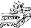 Campfires And Cooking Cranes 24 Clip Art