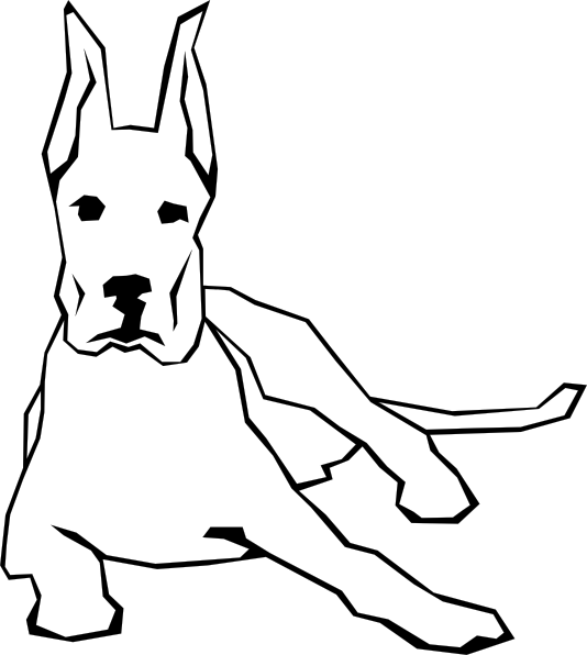 Dog Simple Drawing Clip Art at Clker.com - vector clip art online