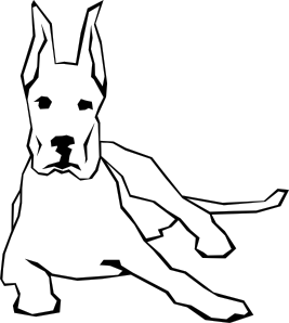 Dog Simple Drawing Clip Art at Clker.com - vector clip art online