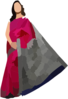 Indian Silk Saree Vector Clip Art