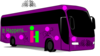 Purple Tour Bus Clip Art