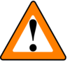 Apr1 Orange Black Warning Clip Art