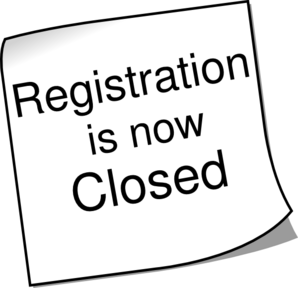 Registration Closed 2 Clip Art