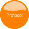 Orange Button Protocol Clip Art