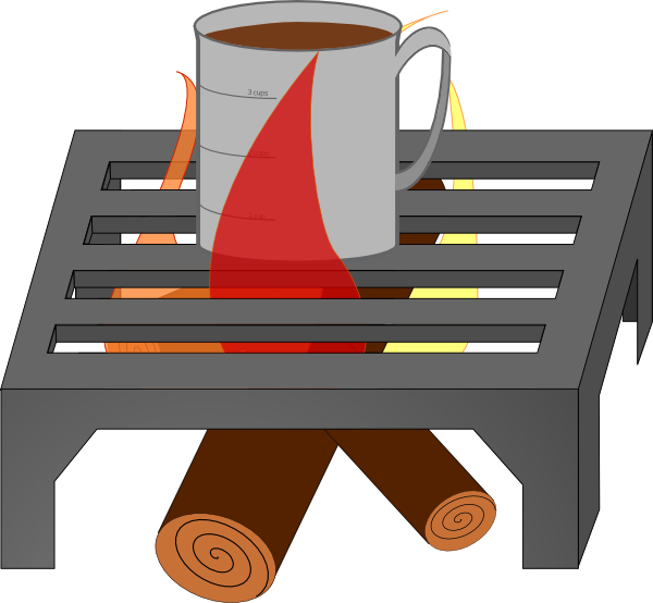 Download Coffee Cup Over Fire Grate Clip Art at Clker.com - vector ...