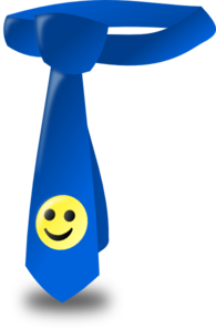 Blue Tie Clip Art