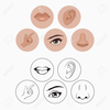 Eyes Nose And Mouth Clipart Image