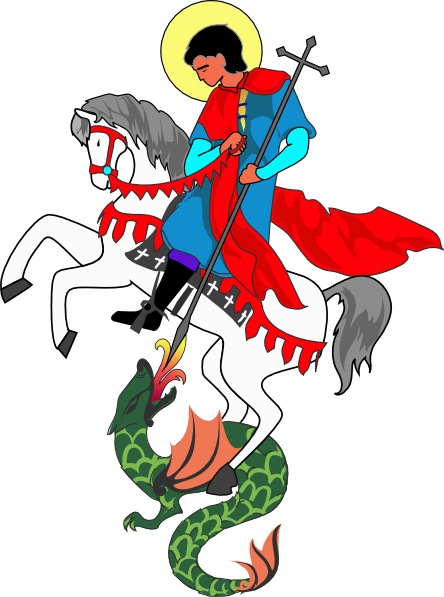 Saint George And Dragon Drawing Clip Art at Clker.com - vector clip art