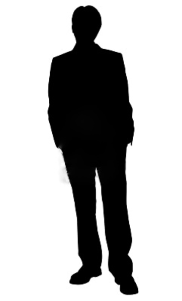 Business Man Standing Silhouette In Black And White | Free Images at