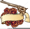 Guns And Roses Clipart Image
