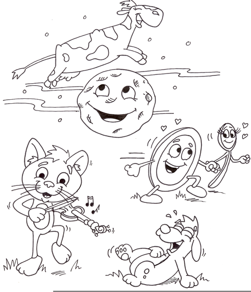 Hey Diddle Diddle The Cat And The Fiddle Clipart Free Images at Clker