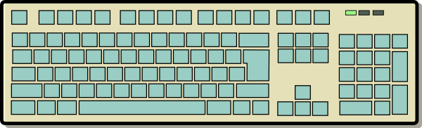 Computer Keyboard Clip Art at Clker.com - vector clip art online