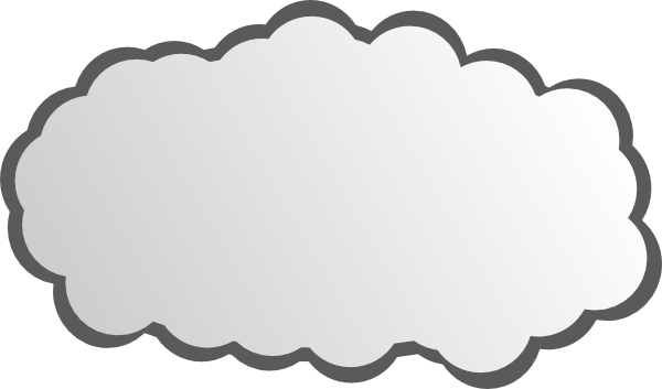 Download Simple Cloud Clip Art at Clker.com - vector clip art ...