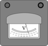 Voltmeter B&w Clip Art