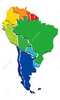 Latin America Map Clipart Image