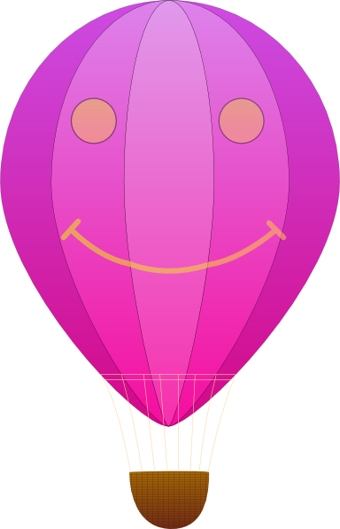 Happy Hot Air Balloon Cartoon Clip Art at Clker.com - vector clip art
