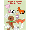 Gingerbread Man Story Clipart Image